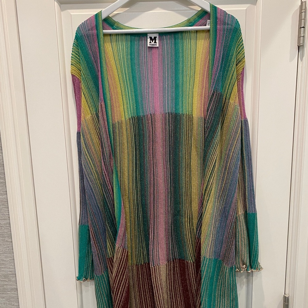 M MISSONI METALLIC CARDIGAN
